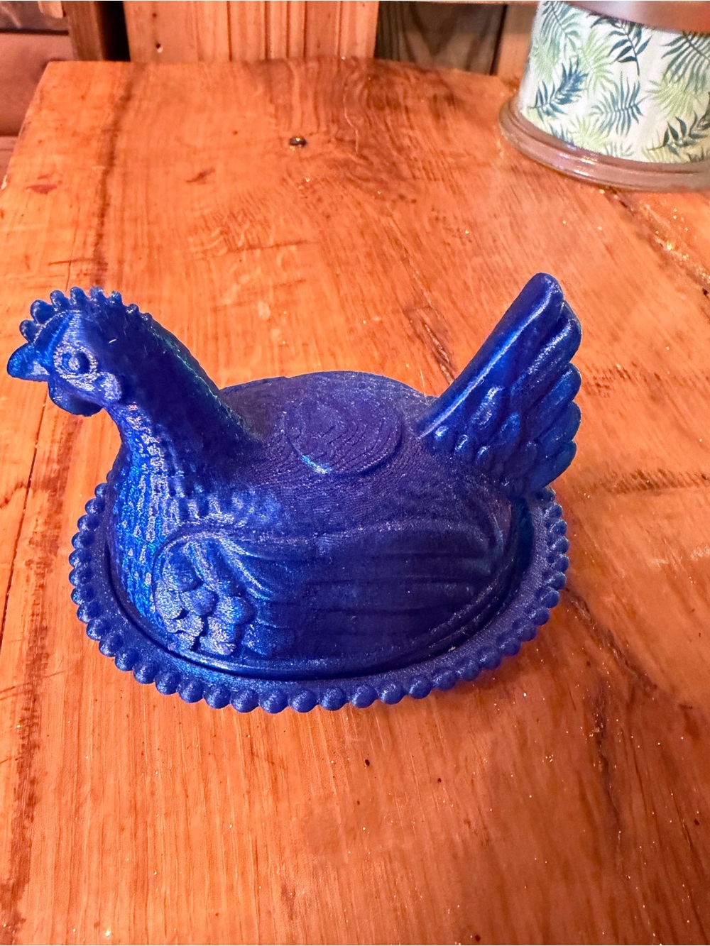 Blue Hen Decorative Covered Dish - Home Other